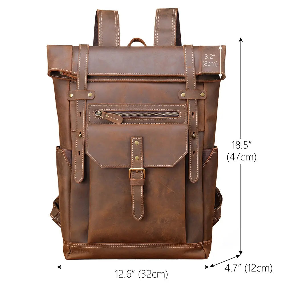Transcend Leather Backpack John Freya
