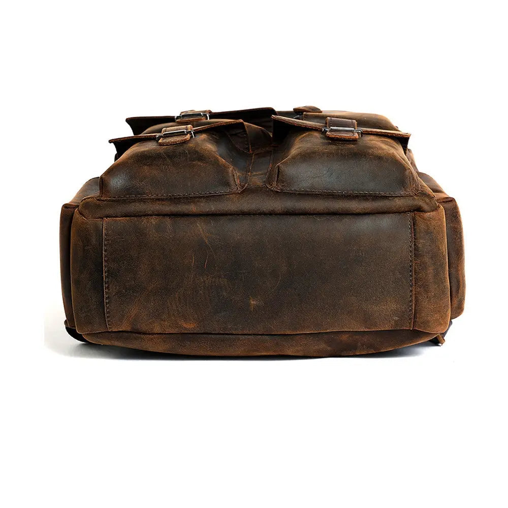 Triumph Retro Large Leather Backpack John Freya