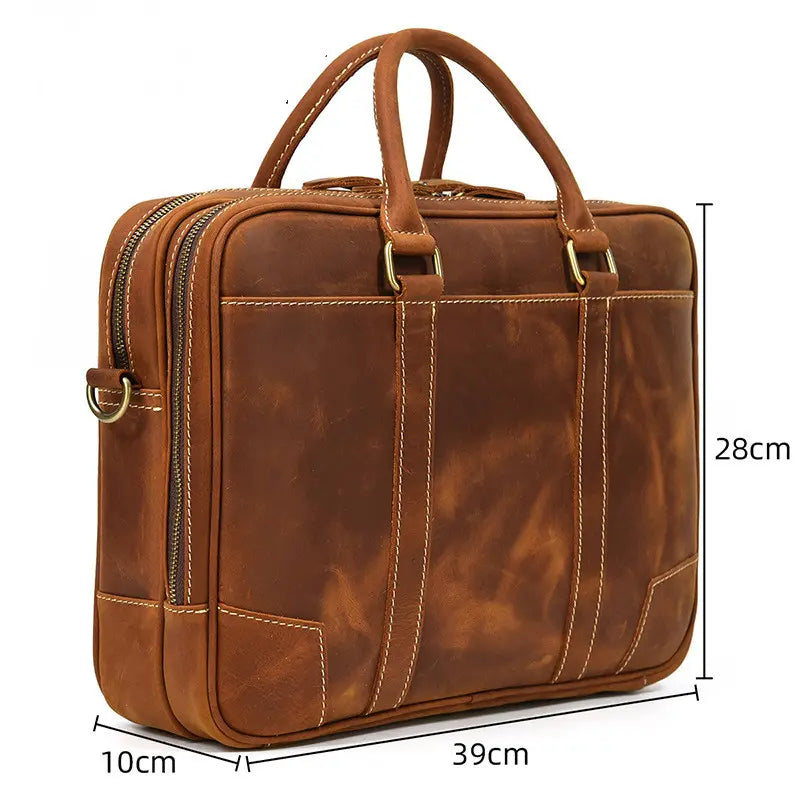 Studio Leather Briefcase John Freya