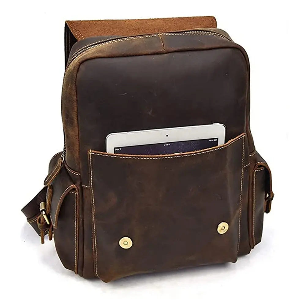 Elation Retro Leather Backpack John Freya