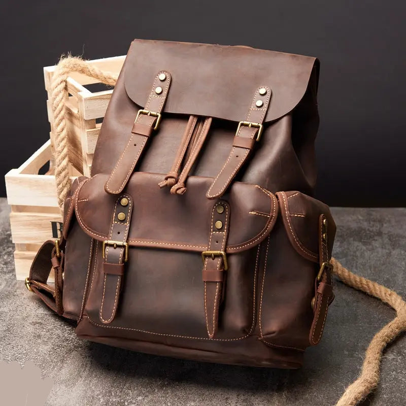 Genial Leather Backpack John Freya