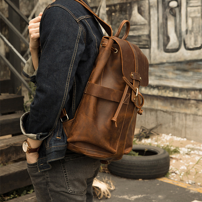 Excursion Retro Leather Backpack