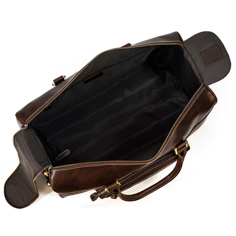 Triumph Leather Luggage Trolley Holdall John Freya