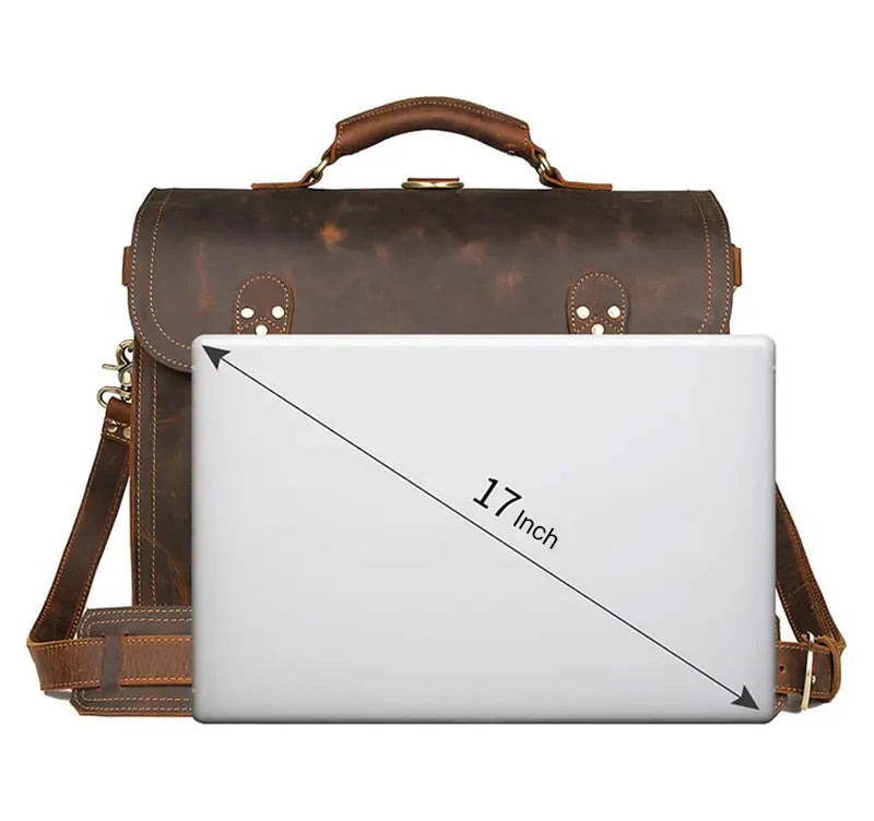 Transcend Leather Briefcase John Freya