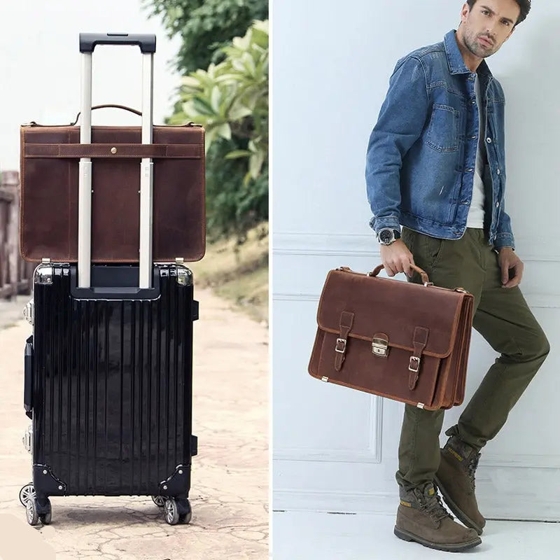 Venice Leather Briefcase John Freya