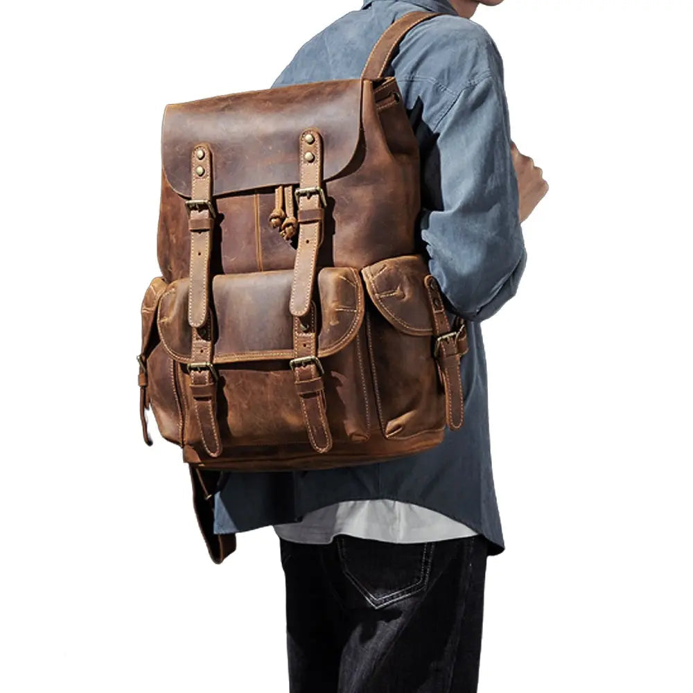Genial Leather Backpack John Freya