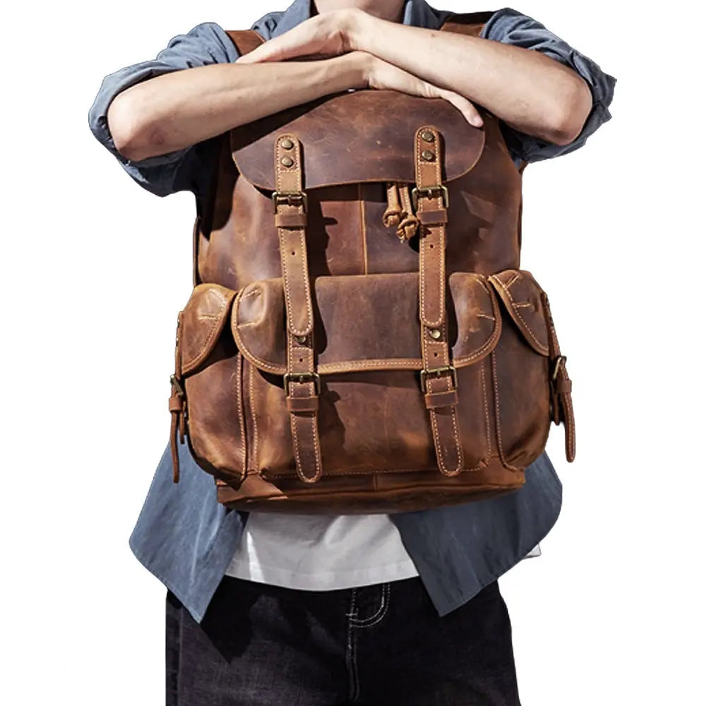 Genial Leather Backpack John Freya