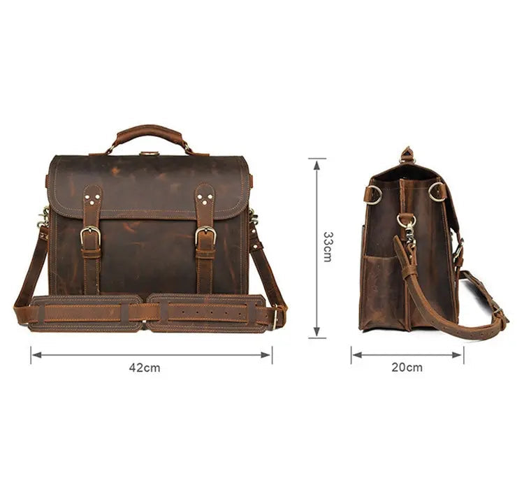 Transcend Leather Briefcase John Freya