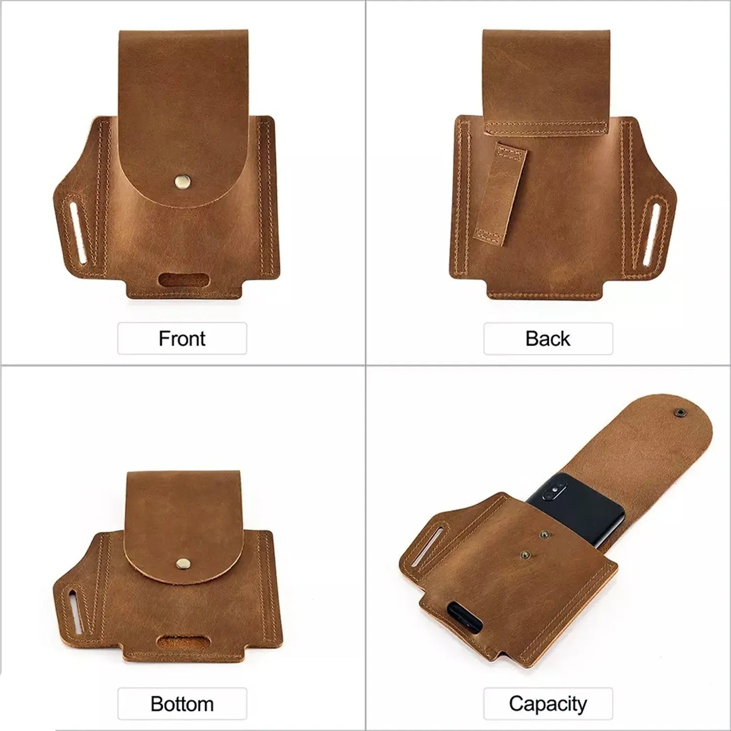 Adira Leather Phone Holster - John Freya
