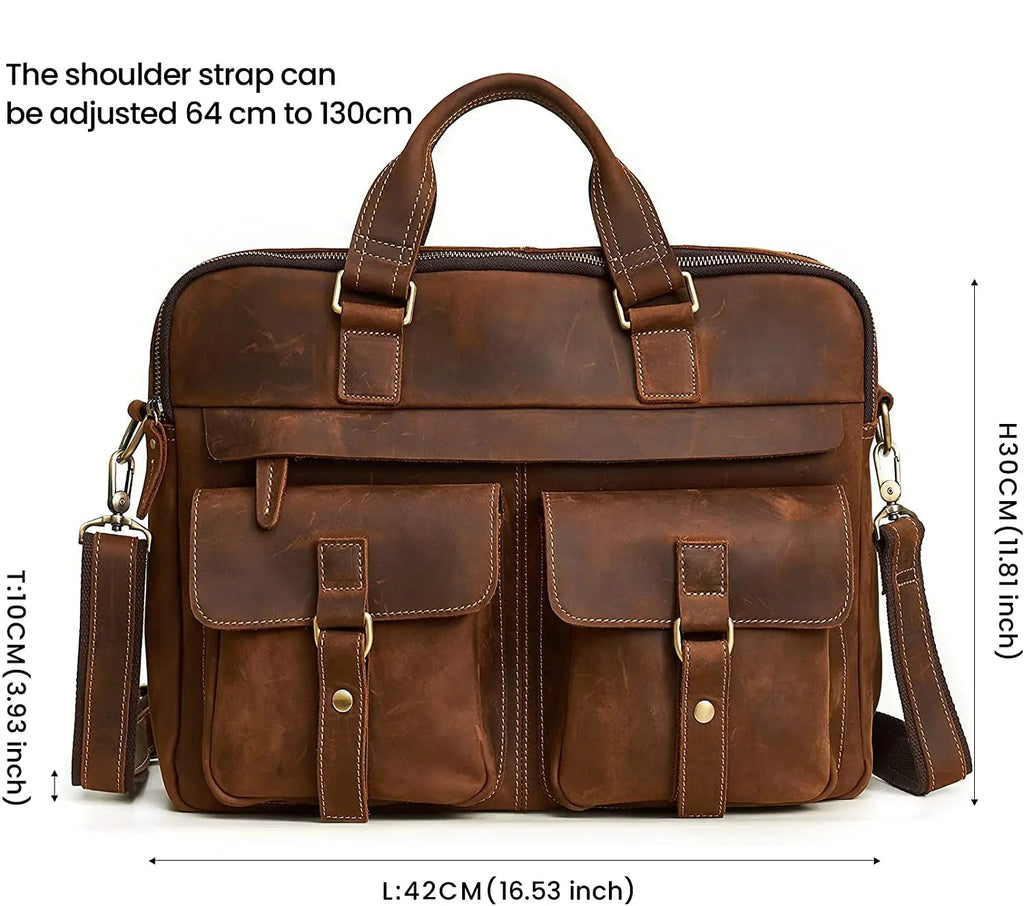 Picacho Leather Briefcase John Freya