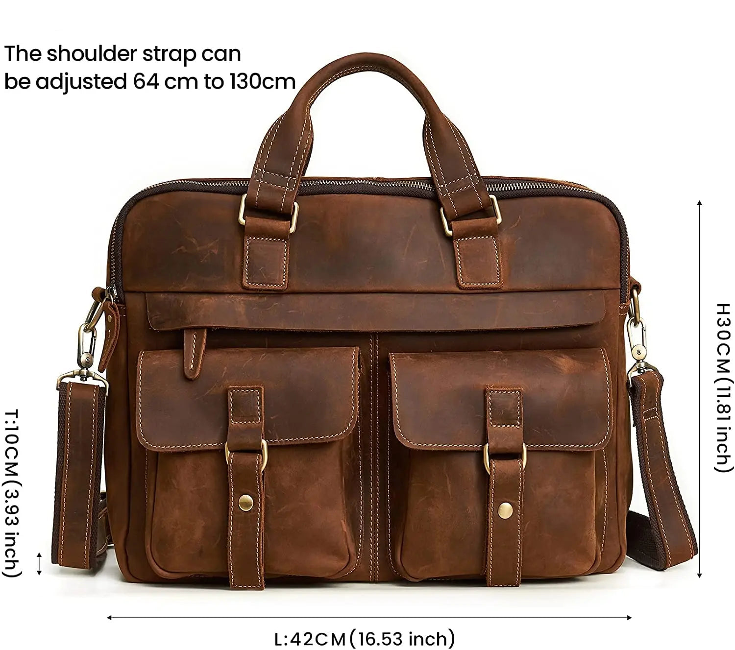 Picacho Leather Briefcase John Freya