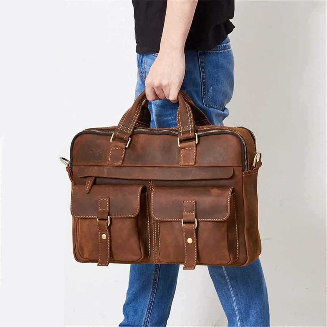 Picacho Leather Briefcase John Freya