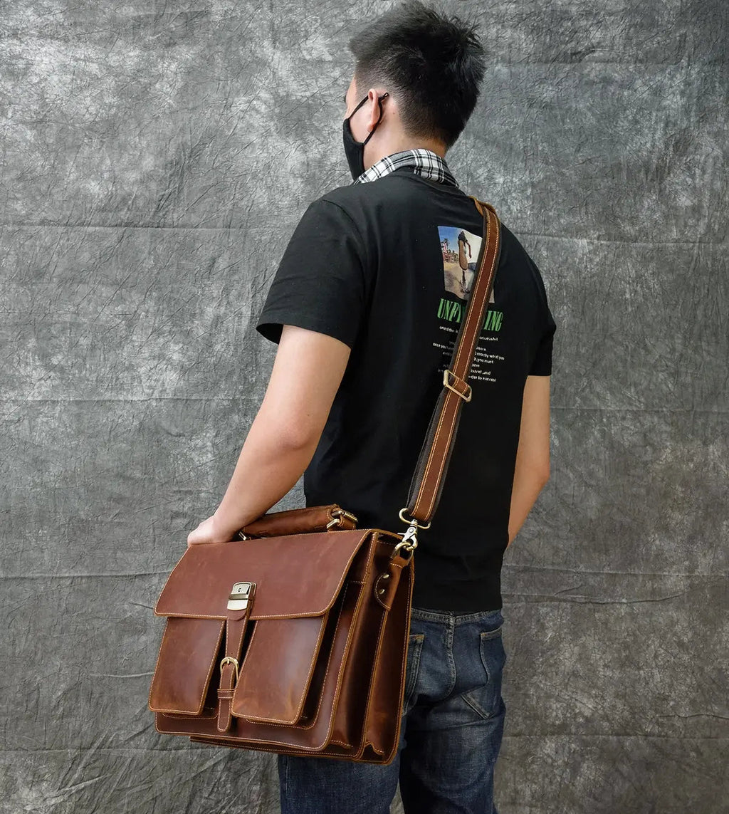 Venice Leather Briefcase John Freya
