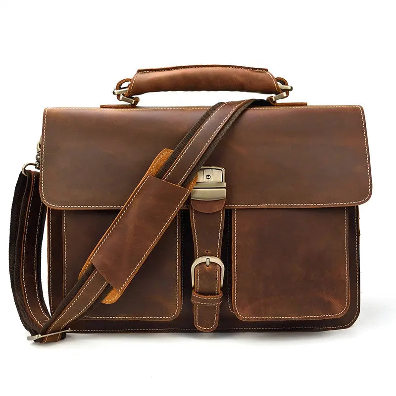 Venice Leather Briefcase John Freya