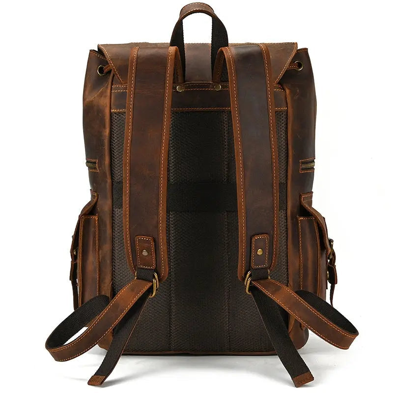 Golden Acorn Large Leather Backpack John Freya