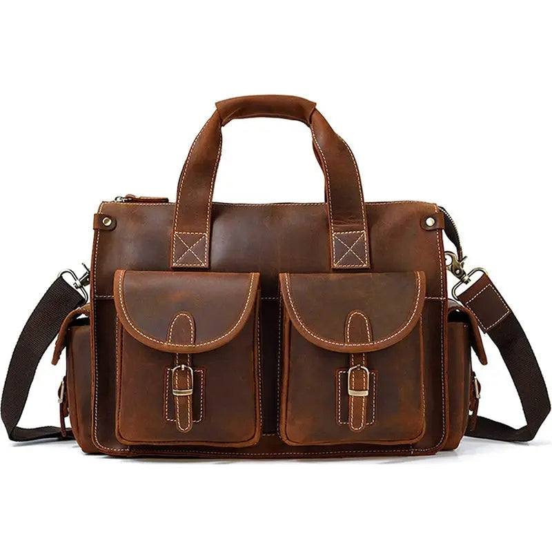 Dynamic Leather Briefcase John Freya