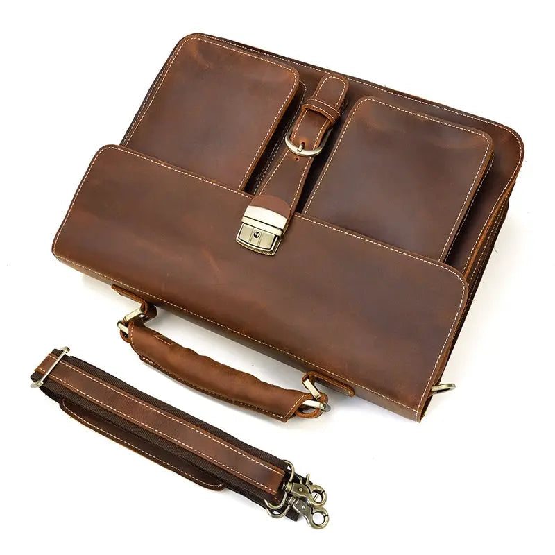 Venice Leather Briefcase John Freya