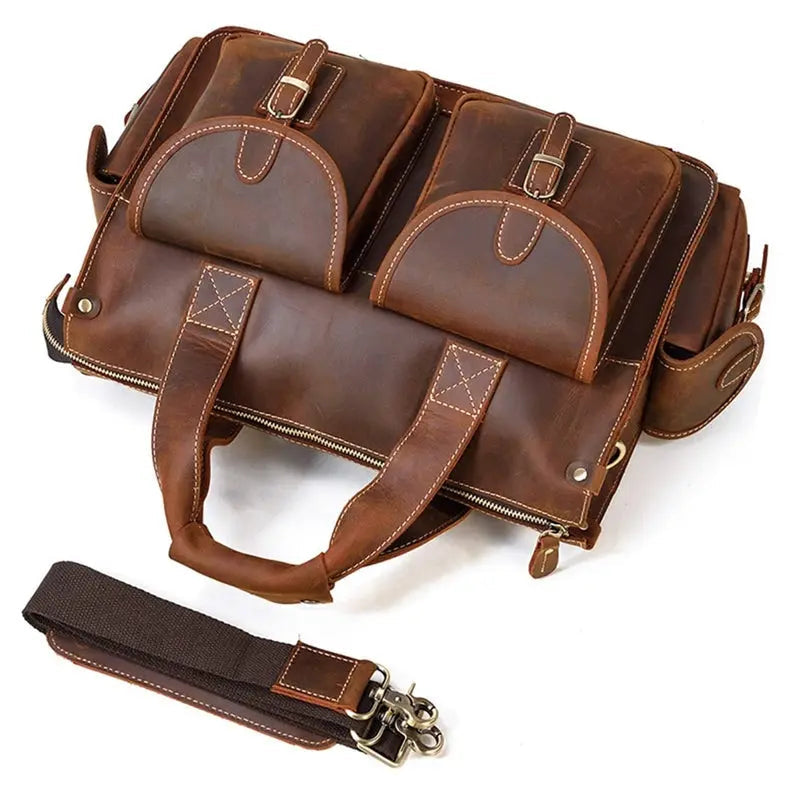 Dynamic Leather Briefcase John Freya