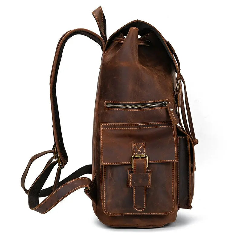 Golden Acorn Large Leather Backpack John Freya