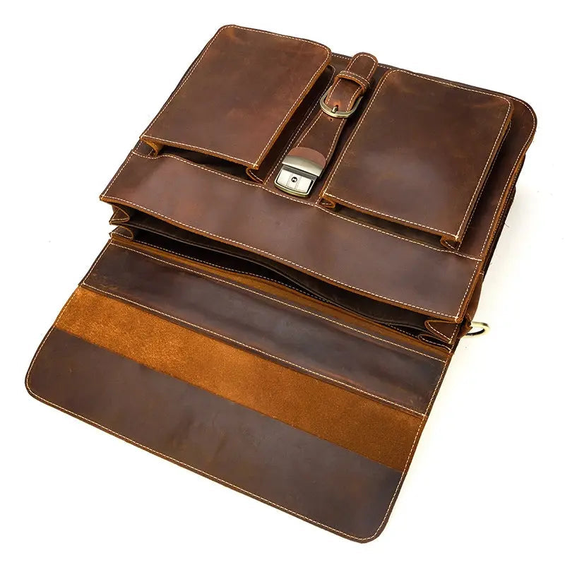 Venice Leather Briefcase John Freya