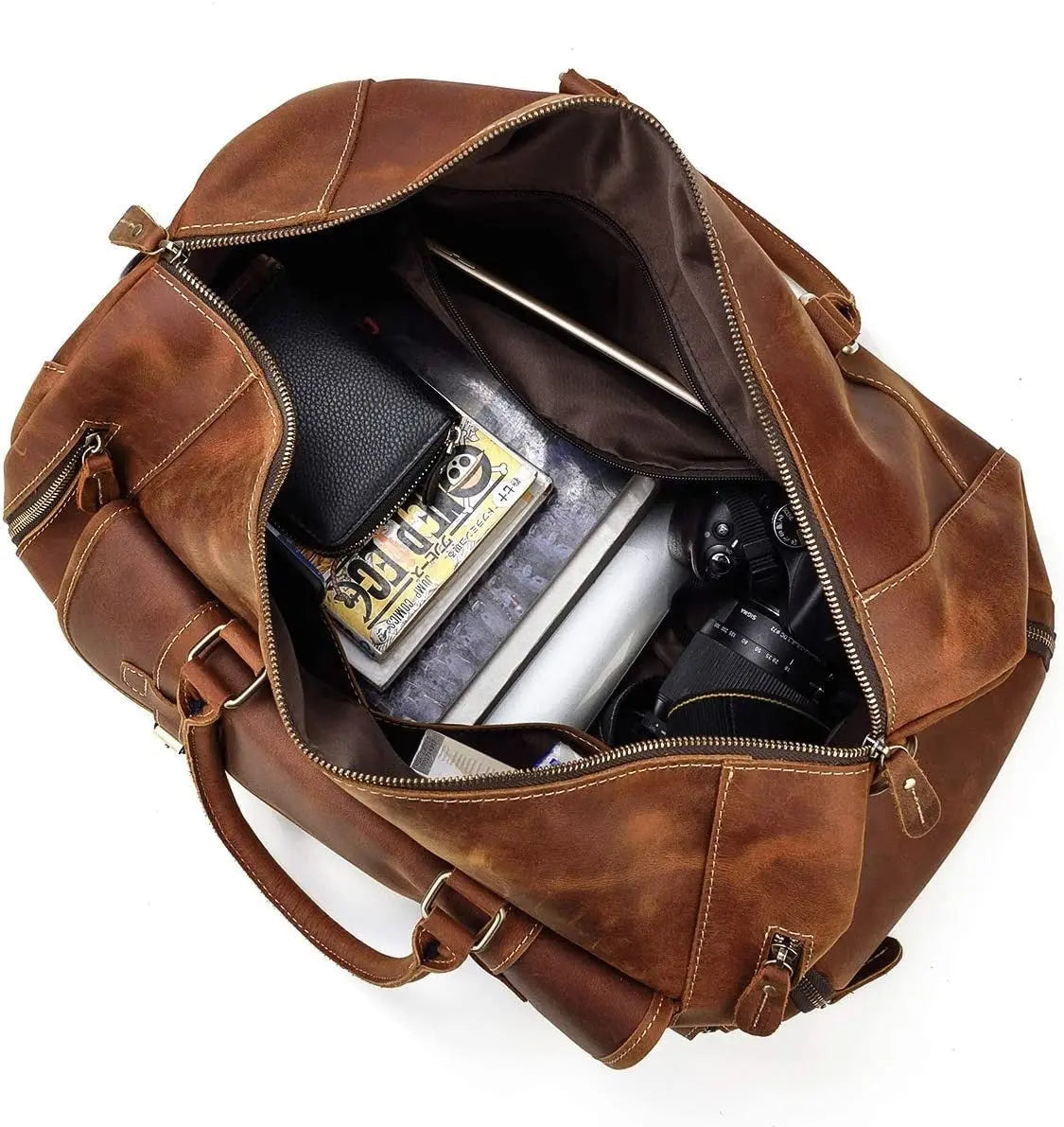 Voyager Leather Duffle Bag John Freya
