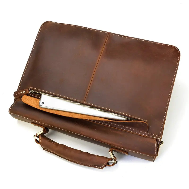 Venice Leather Briefcase John Freya