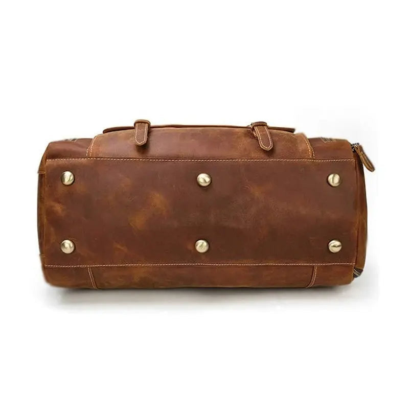 Voyager Leather Duffle Bag John Freya