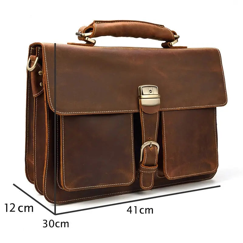 Venice Leather Briefcase John Freya