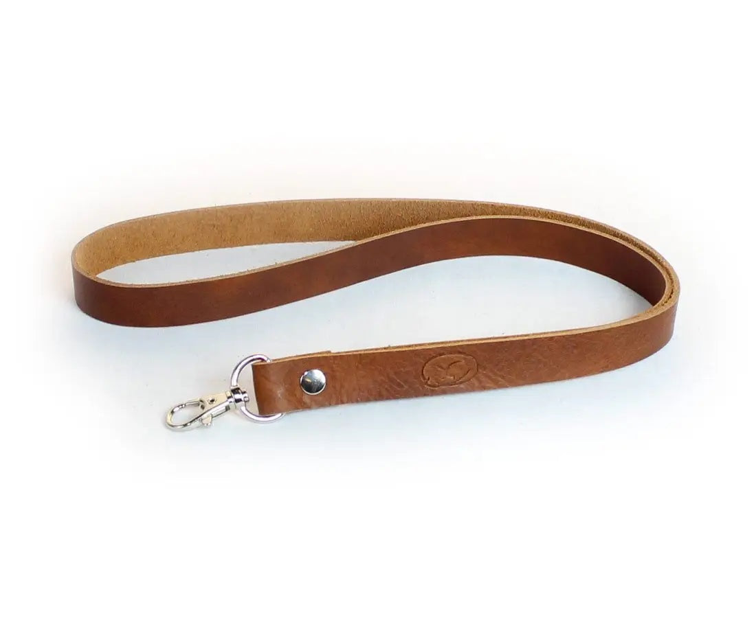 Classic Leather Lanyard Brown