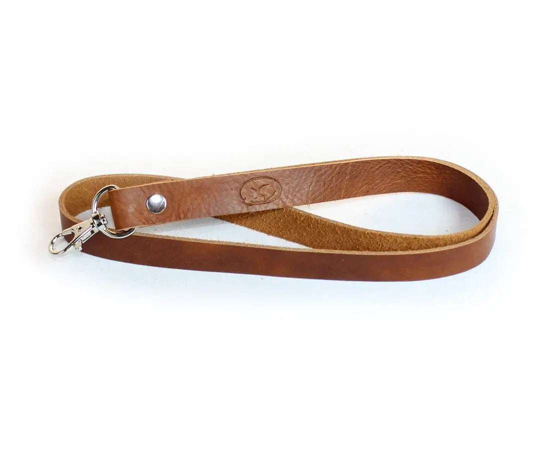 Classic Leather Lanyard Brown