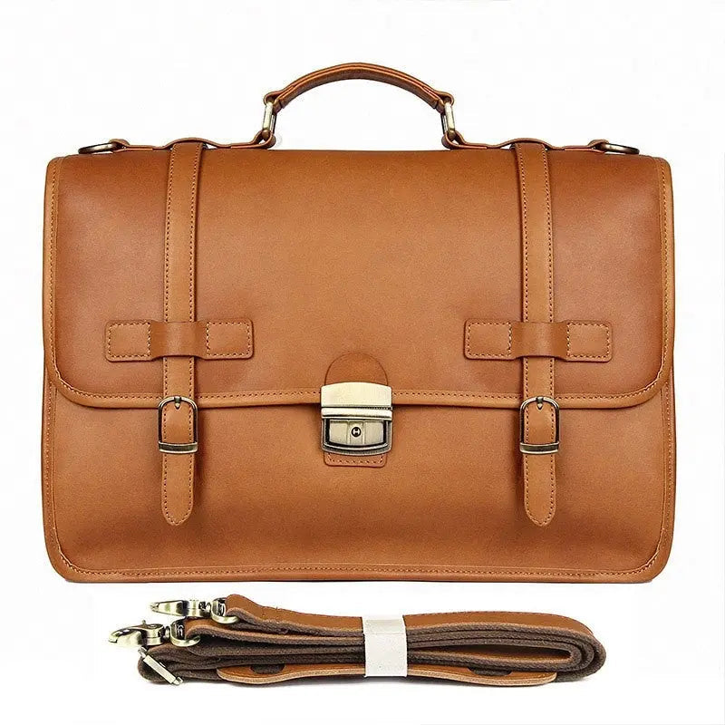 Exquisite Business Leather Briefcase John Freya