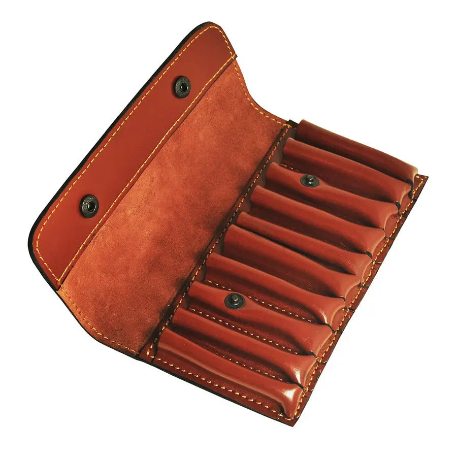Classic Leather Cartridge Bullet Pouch-Wallet 10 Shells - John Freya