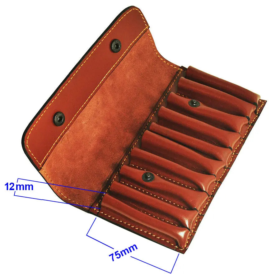 Classic Leather Cartridge Bullet Pouch-Wallet 10 Shells - John Freya