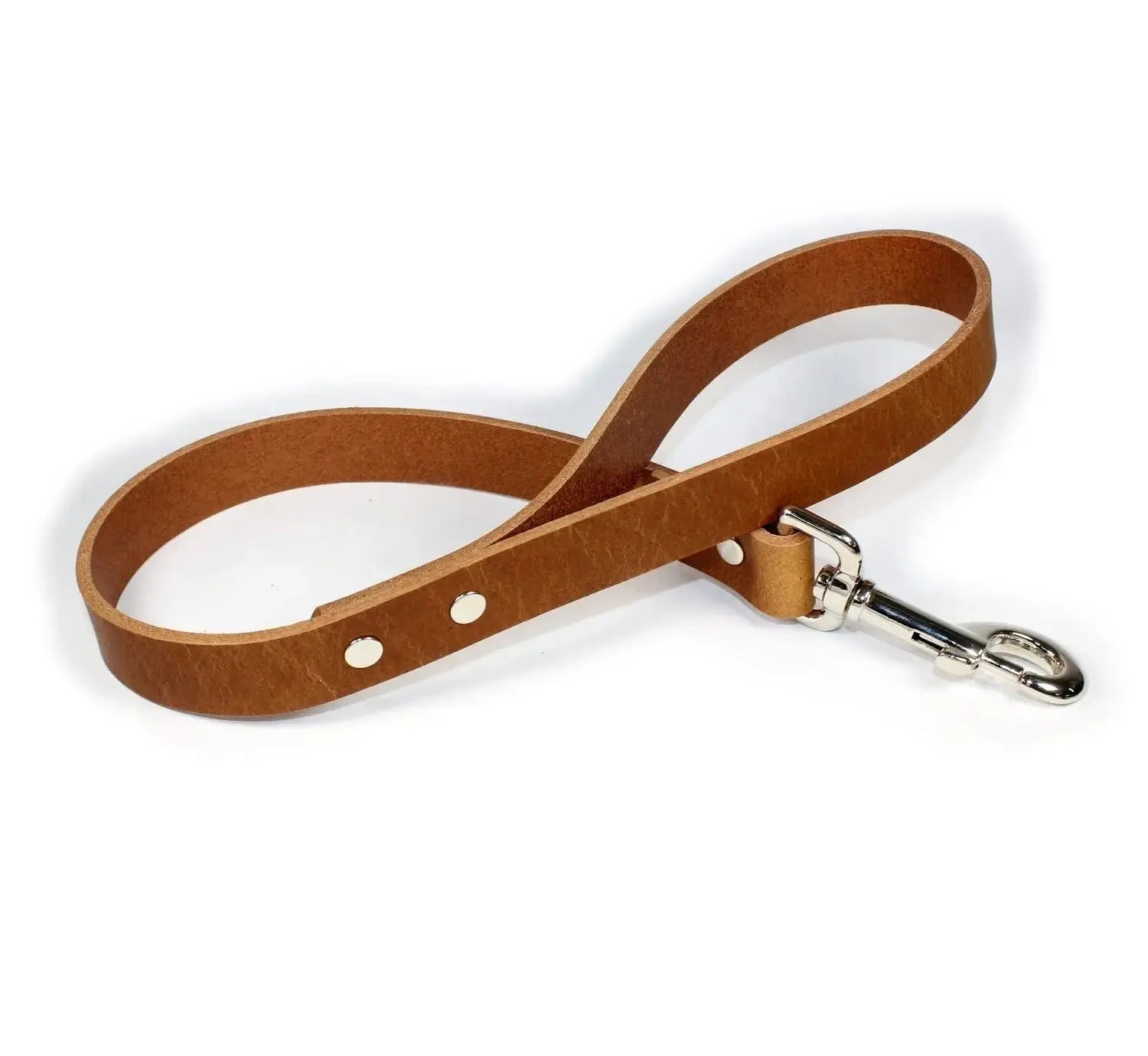 Classic Thick Leather Traffic & Control Dog Lead 2' - John Freya