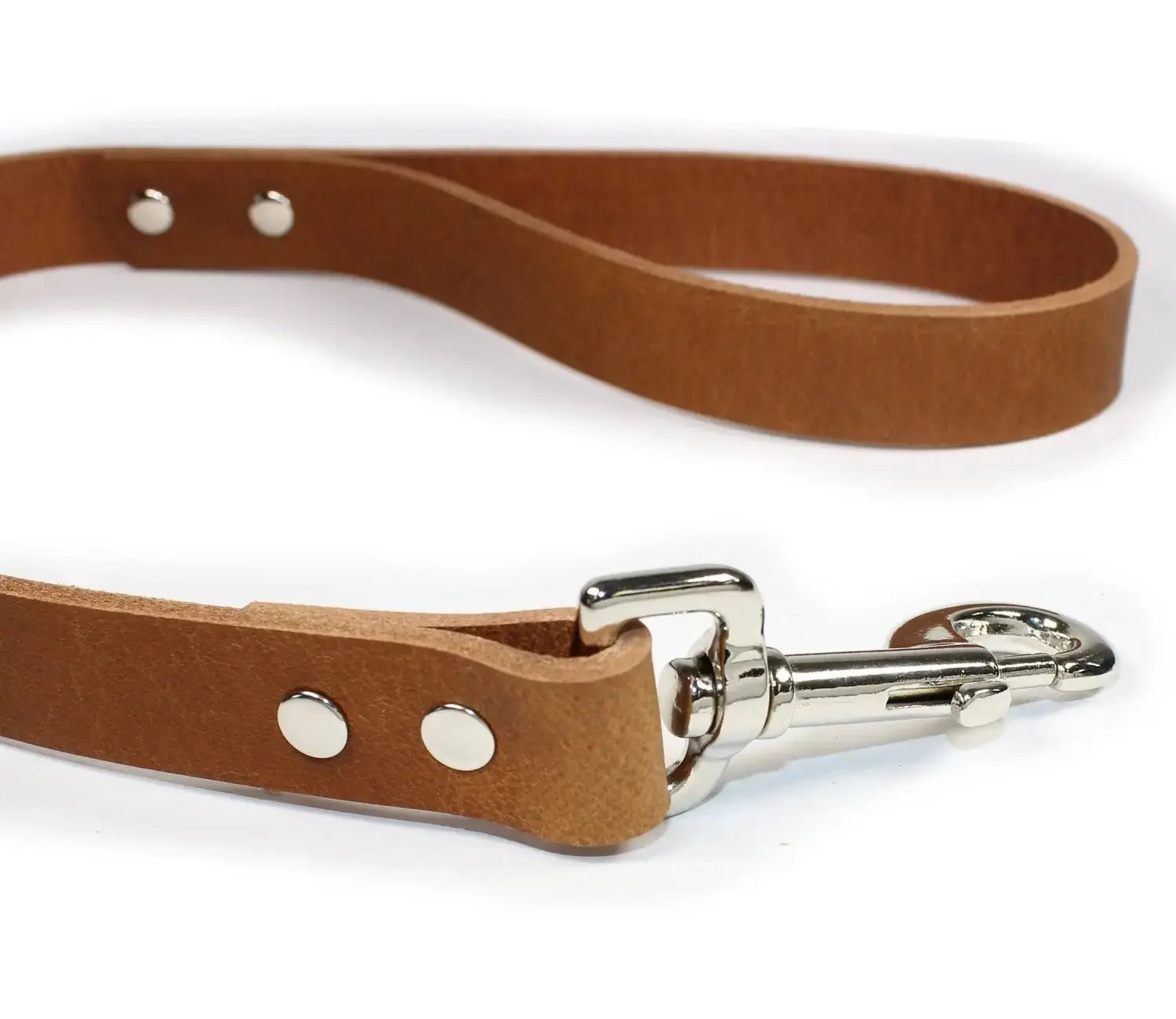 Classic Thick Leather Traffic & Control Dog Lead 2' - John Freya