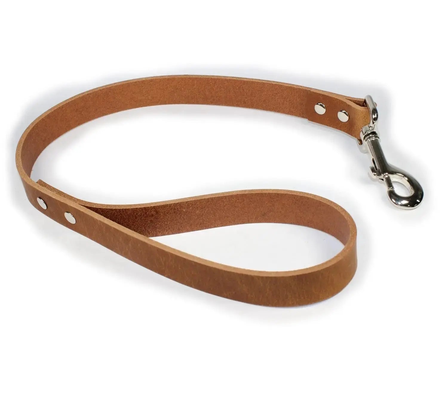 Classic Thick Leather Traffic & Control Dog Lead 2' - John Freya
