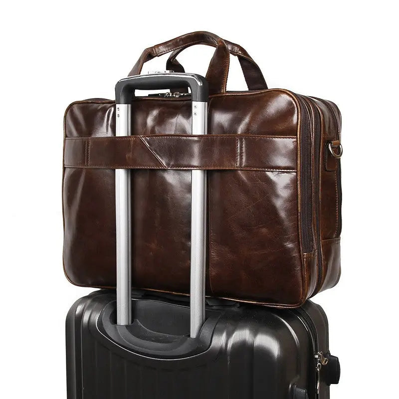 Ultimate Leather Business Briefcase John Freya