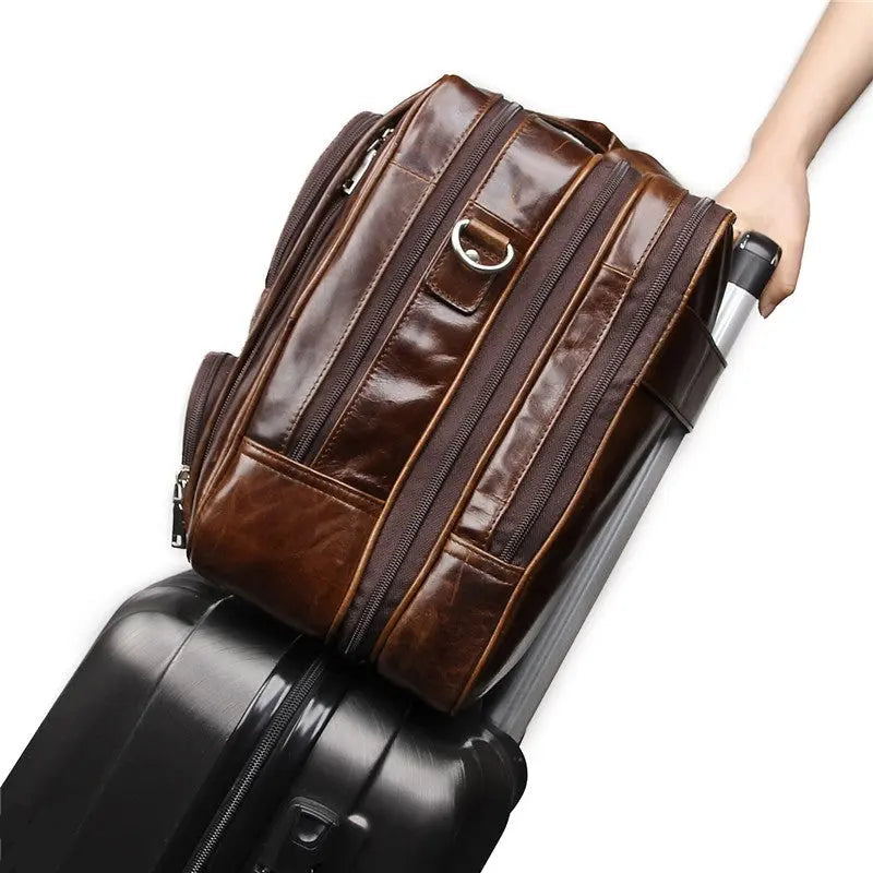 Ultimate Leather Business Briefcase John Freya