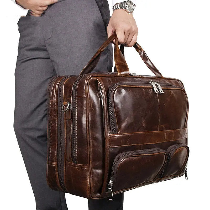 Ultimate Leather Business Briefcase John Freya