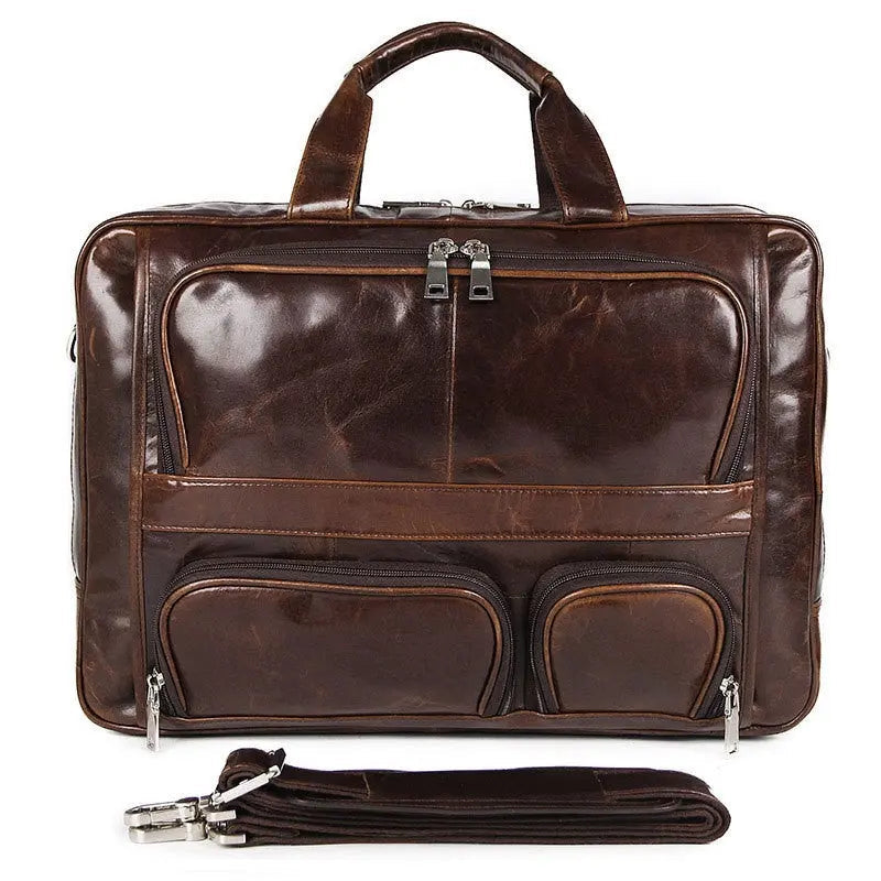 Ultimate Leather Business Briefcase John Freya