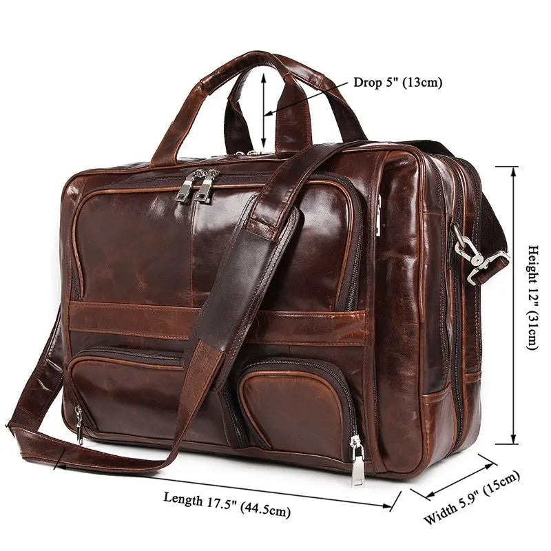 Ultimate Leather Business Briefcase John Freya