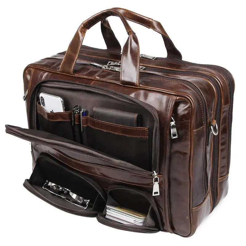 Ultimate Leather Business Briefcase John Freya