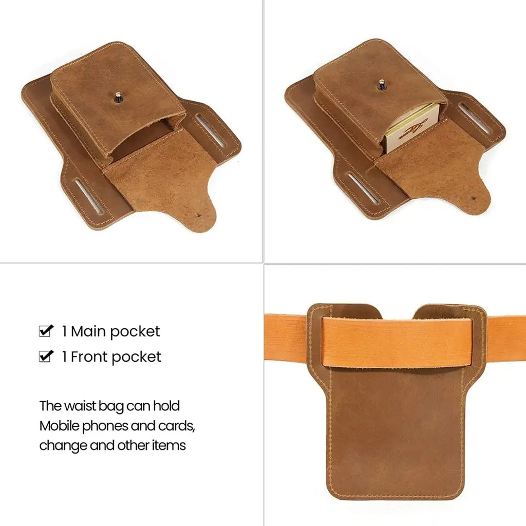 Coperto Leather Cigarette Case / Phone Pouch - John Freya