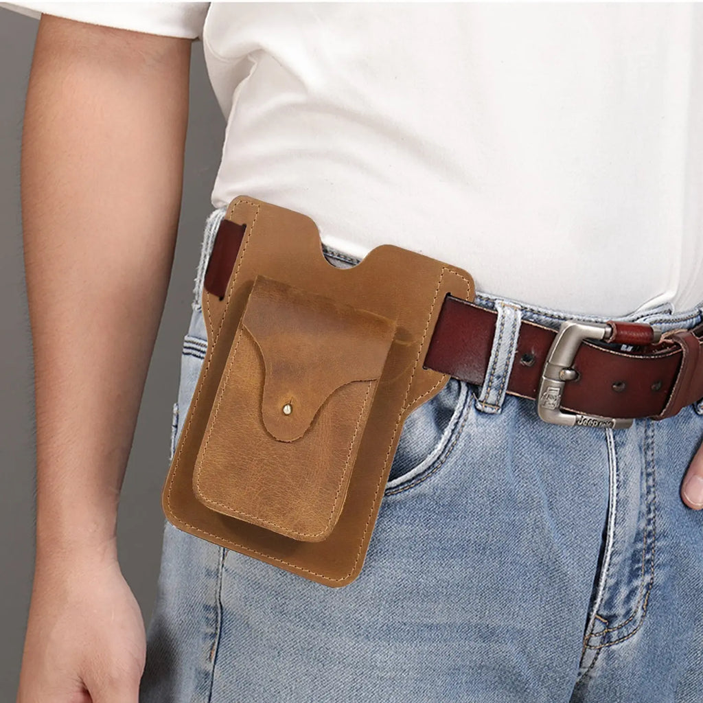 Coperto Leather Cigarette Case / Phone Pouch - John Freya