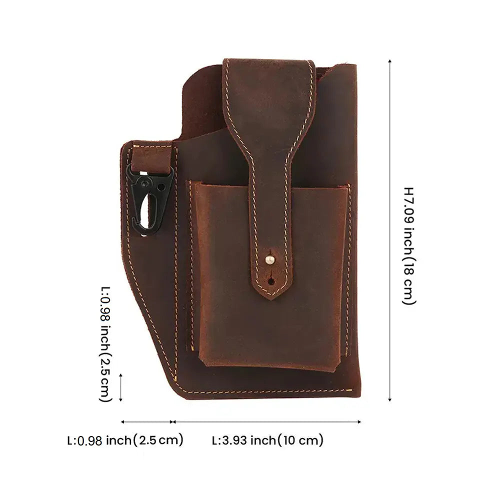 Coperto Leather Cigarette Case / Phone Pouch - John Freya