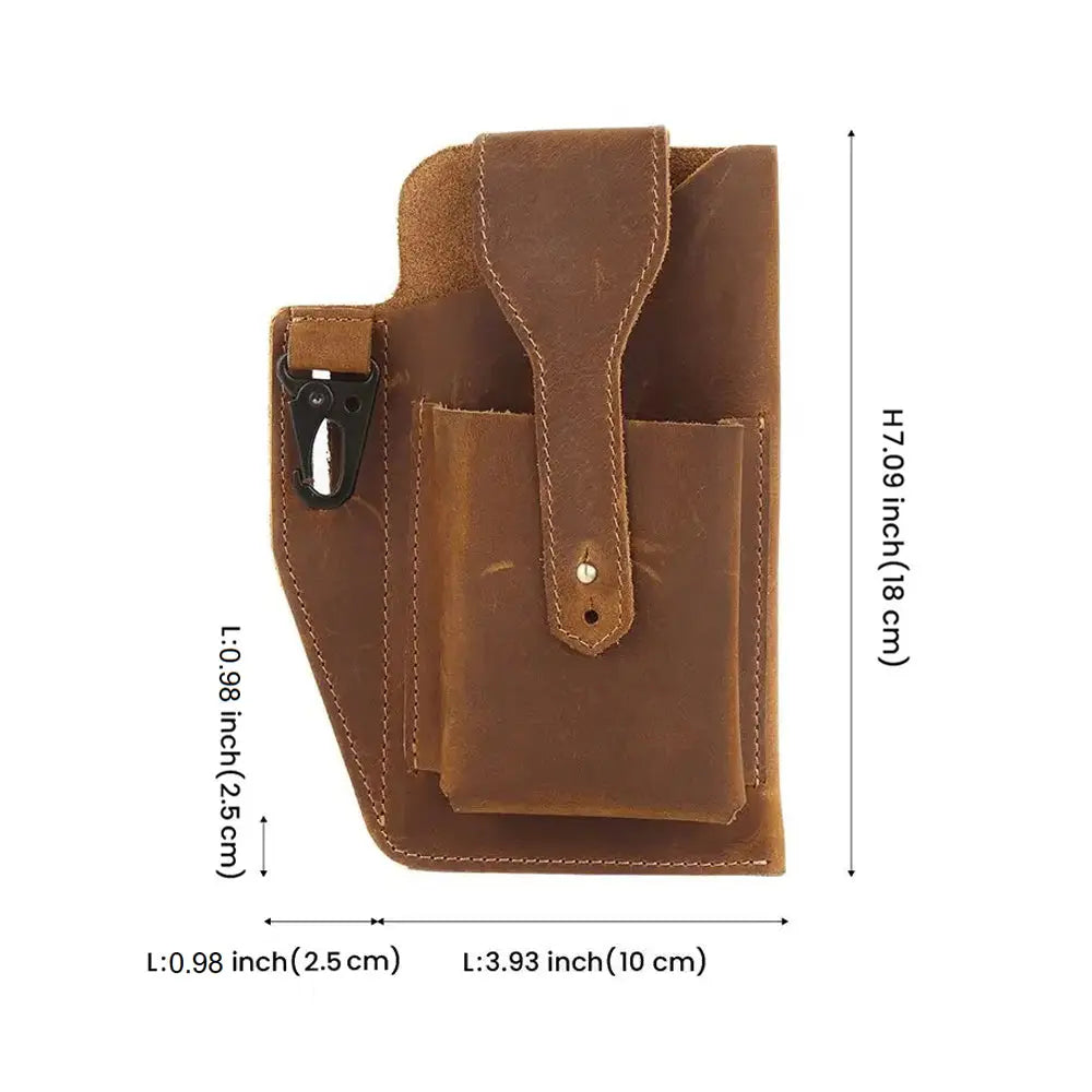 Coperto Leather Cigarette Case / Phone Pouch - John Freya