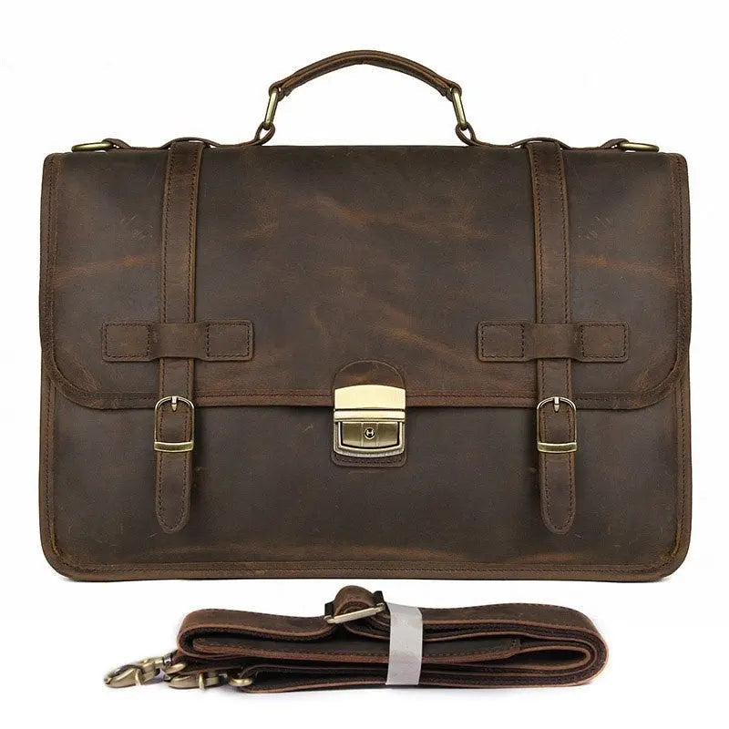 Exquisite Business Leather Briefcase John Freya