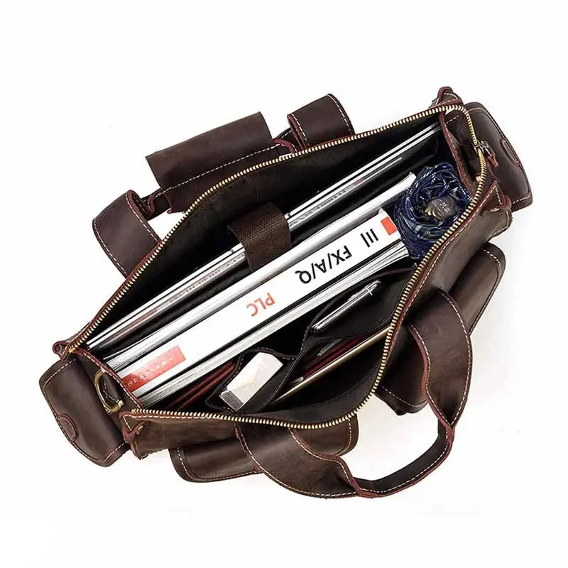 Dynamic Leather Briefcase John Freya