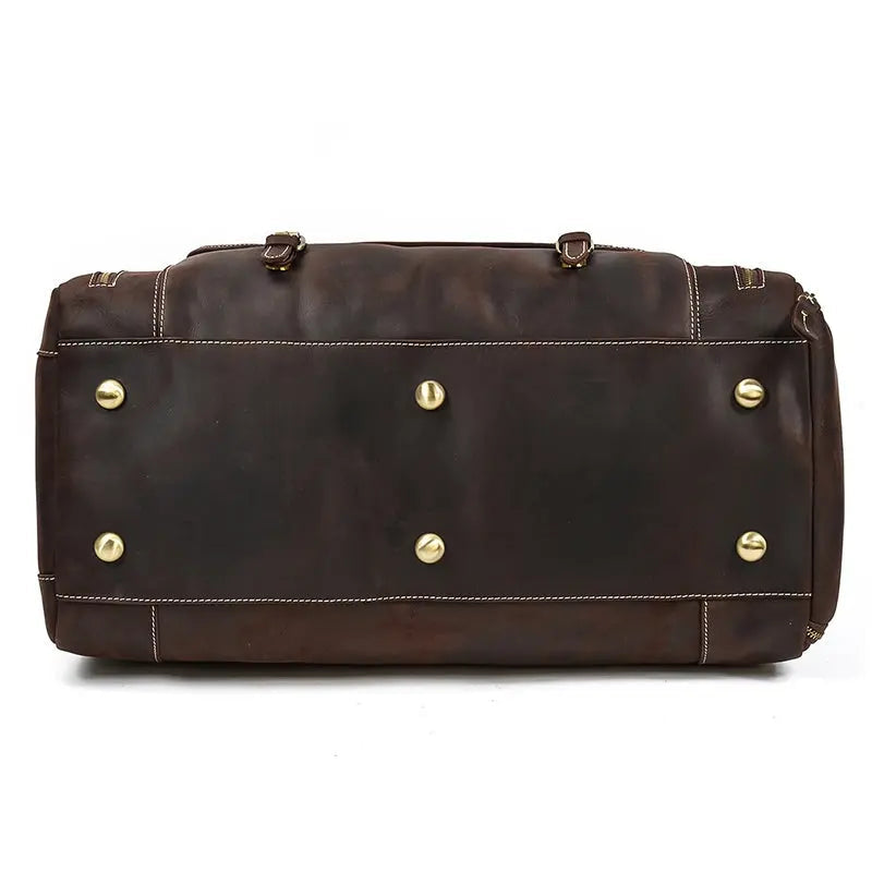 Voyager Leather Duffle Bag John Freya