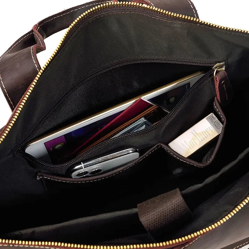 Dynamic Leather Briefcase John Freya
